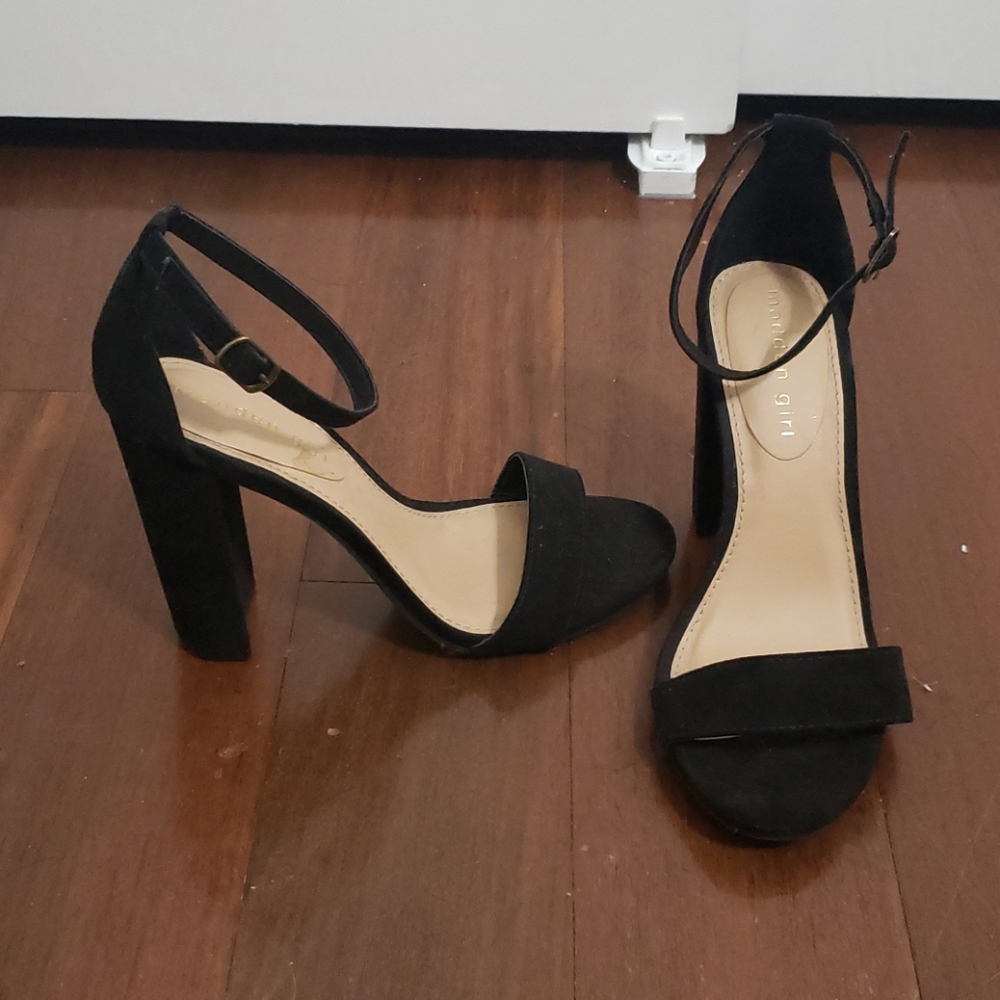 Black Madden Girls Heels